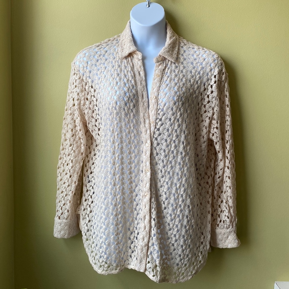 Crochet shirt from MANGO